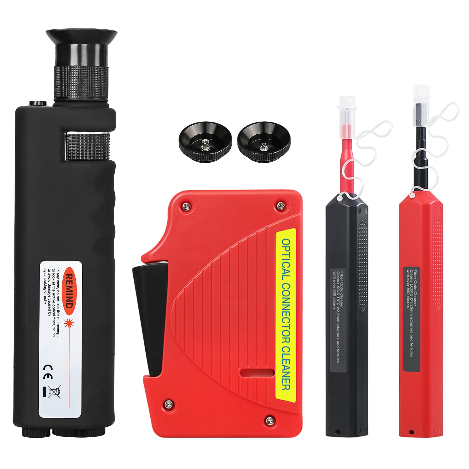 400X Fiber Optic Inspection Microscope Cable Sc Fc St Lc Interface End Face Inspection Microscope With 1.25Mm 2.5Mm Adapter And